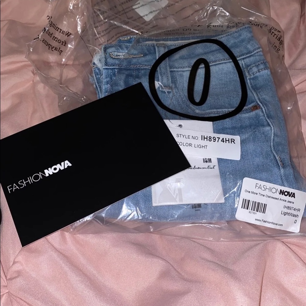 One More Time Distressed Ankle Jeans